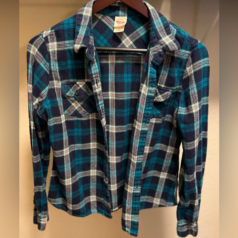 Mossimo Supply Co plaid button down shirt